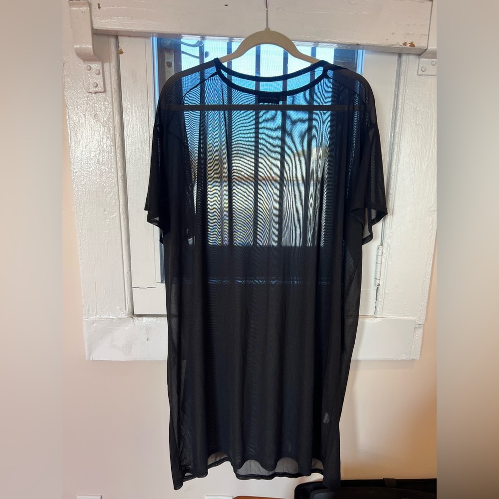 PrettyYoungThing black mesh dress
